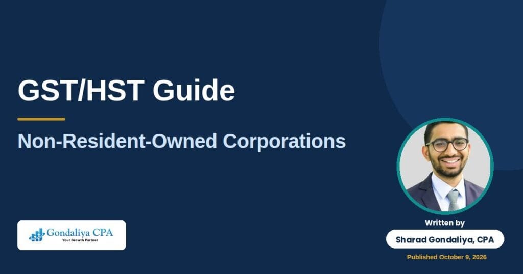 GST/HST for a Non-Resident-Owned Canadian Corporation