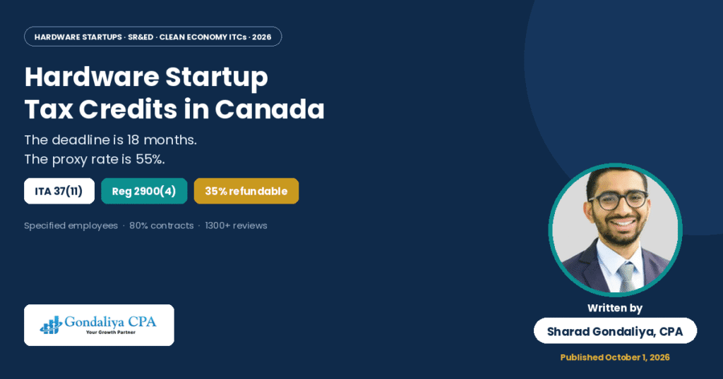 Hardware Startup Tax Credits in Canada