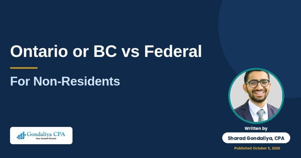 Ontario or BC vs Federal Corporation for Non-Residents