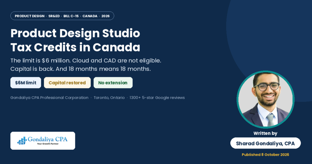 Product Design Studio Tax Credits in Canada