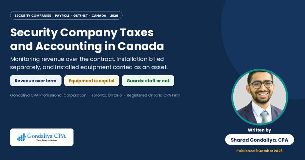 Security Company Taxes and Accounting guide