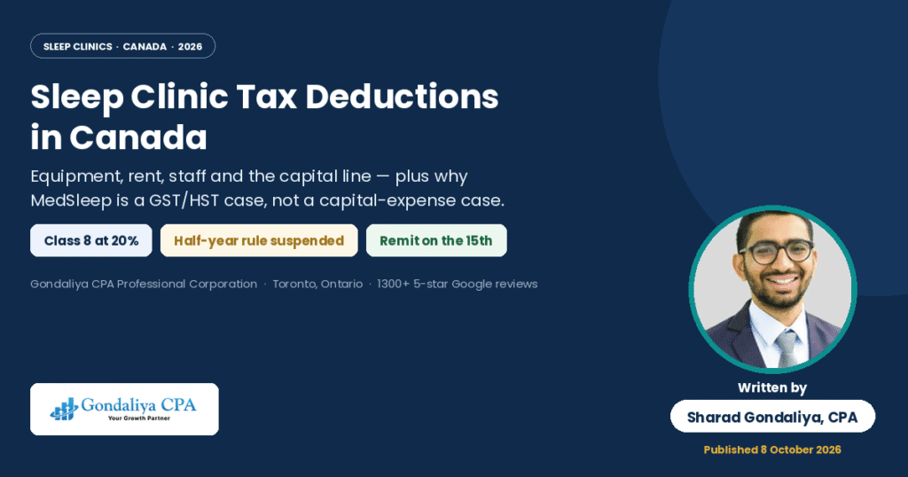 Sleep Clinic Tax Deductions in Canada