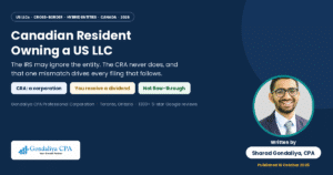 Canadian Resident Owning a US LLC: How It’s Taxed in Canada and the US