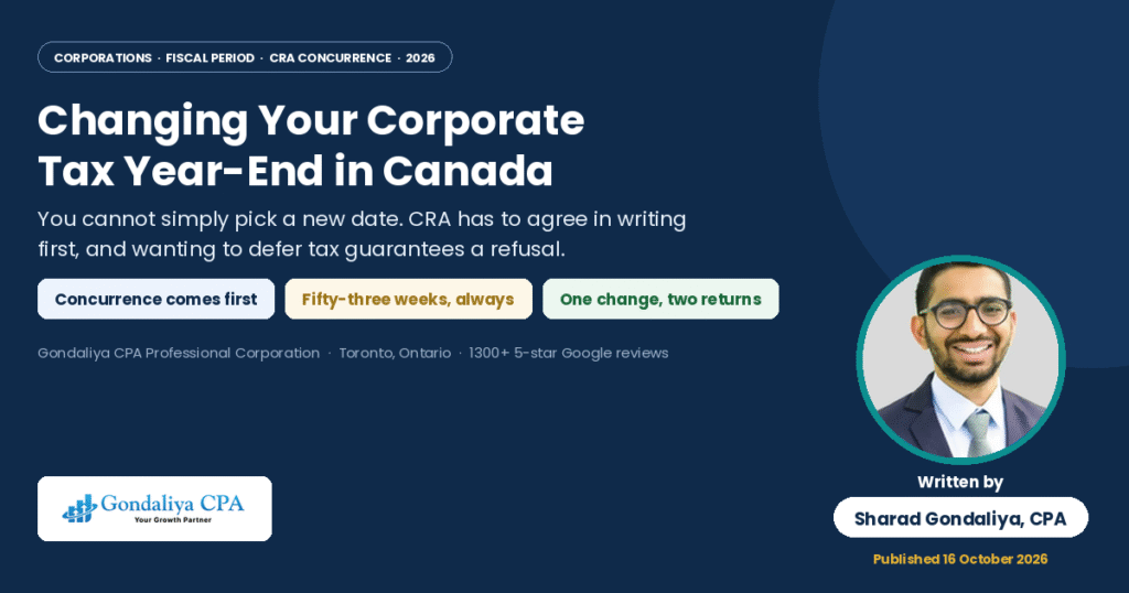 Corporate Tax Year-End in Canada